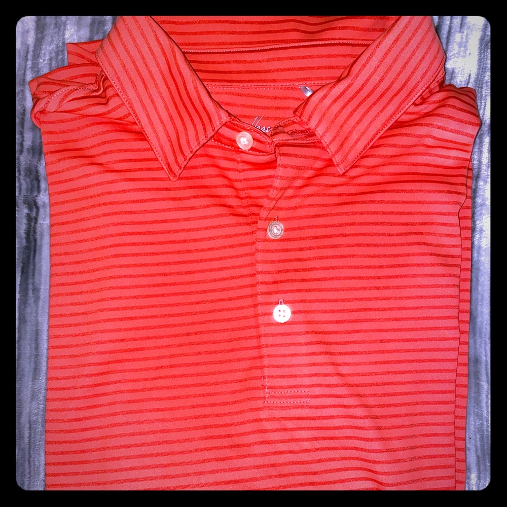 Walter Hagen Salmon striped Polo T-Shirt